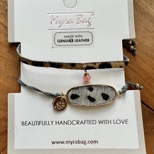 NWT Myra Bag Bag Animal Print Bracelet set